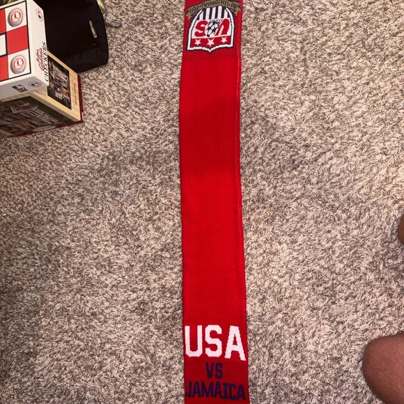 Team USA Home of the Brave 2015 Kansas City Scarf Red White Blue One Size - Picture 1 of 8